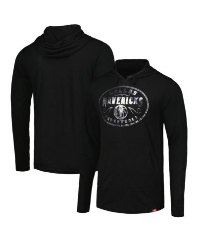 Men's and Women's Sportiqe Black Dallas Mavericks Rowan Tri-Blend Long Sleeve Hoodie T-shirt