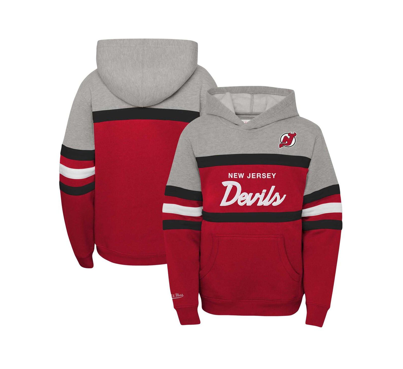 Худи Mitchell & Ness Red New Jersey Devils Head Coach для мальчиков и девочек