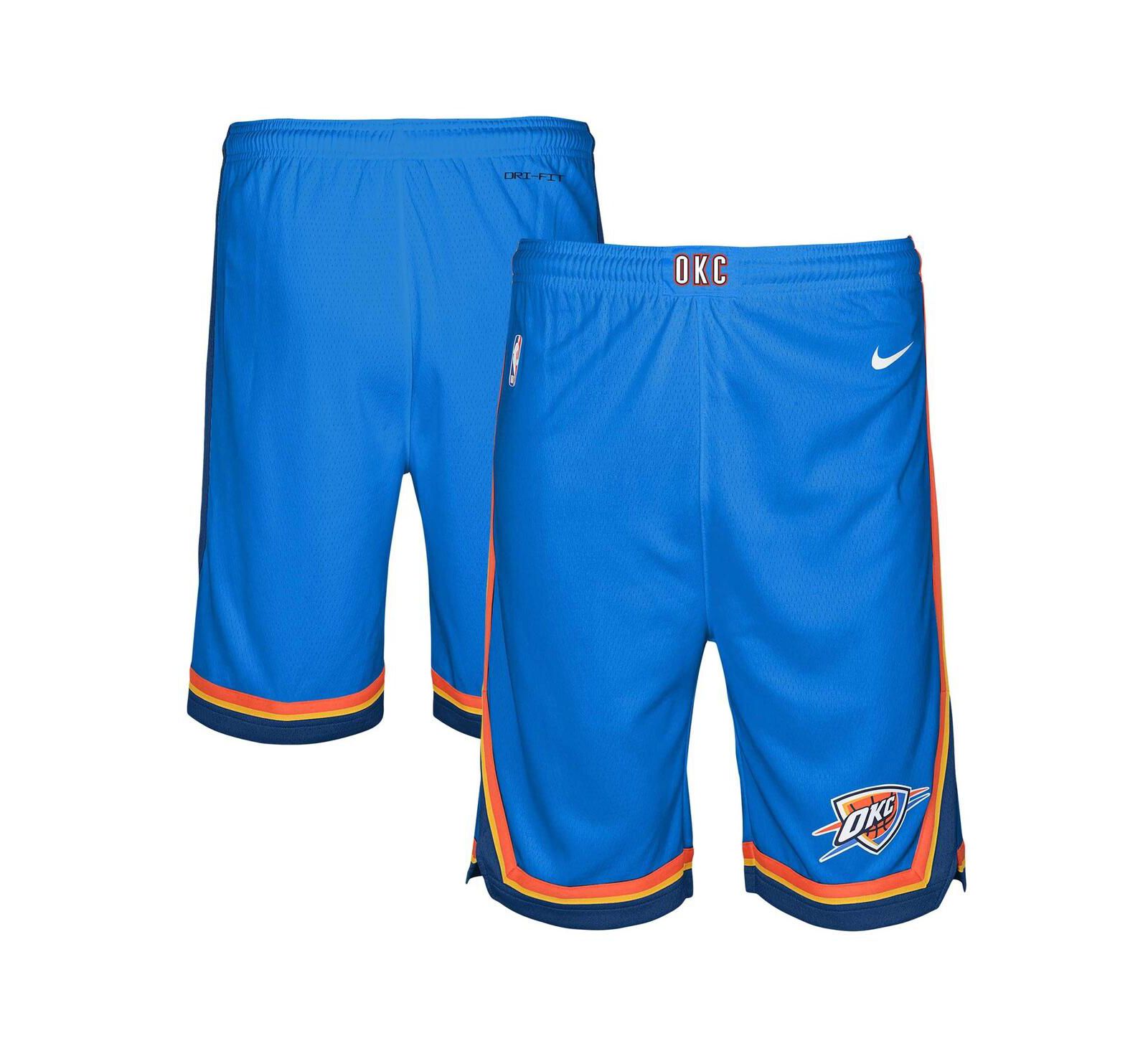 Шорты Nike Blue Oklahoma City Thunder Swingman Performance для мальчиков и девочек – Icon Edition