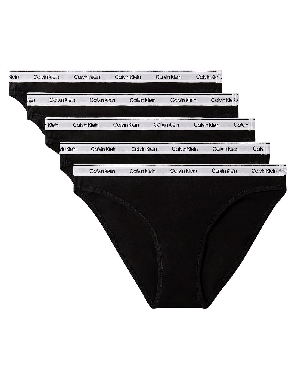 Женские трусики-бикини Calvin Klein Icon Logo 5-Pack Low-Rise QD5208