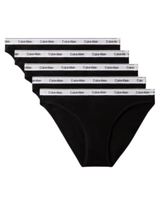 Calvin Klein Women's Icon Logo 5-Pack Low-Rise Bikini Underwear QD5208