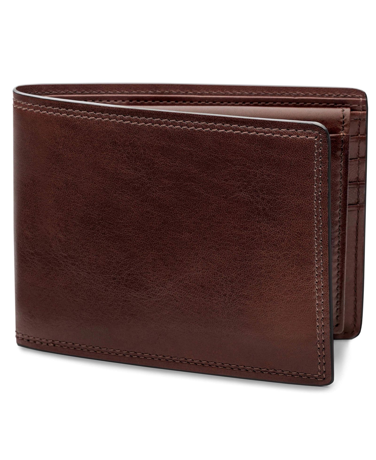 Bosca Men's Dolce Credit Wallet with I.D. Passcase, Dark Brown