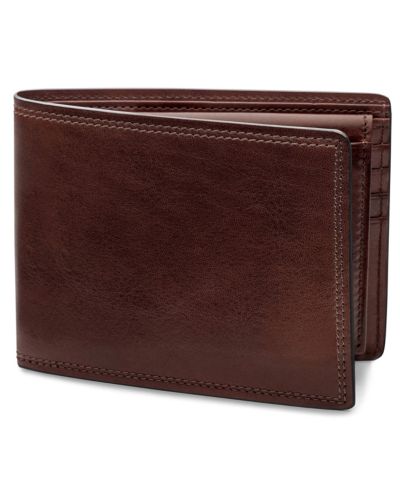 Мужской кошелек Bosca Dolce Credit с отделением для ID, Dark Brown