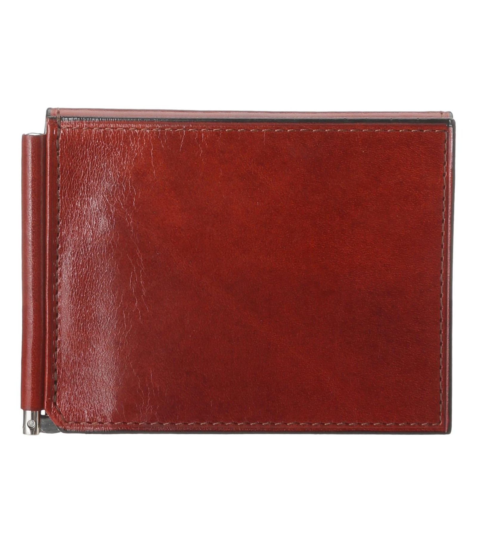 Мужской кожаный зажим для денег Bosca Old Leather с карманом