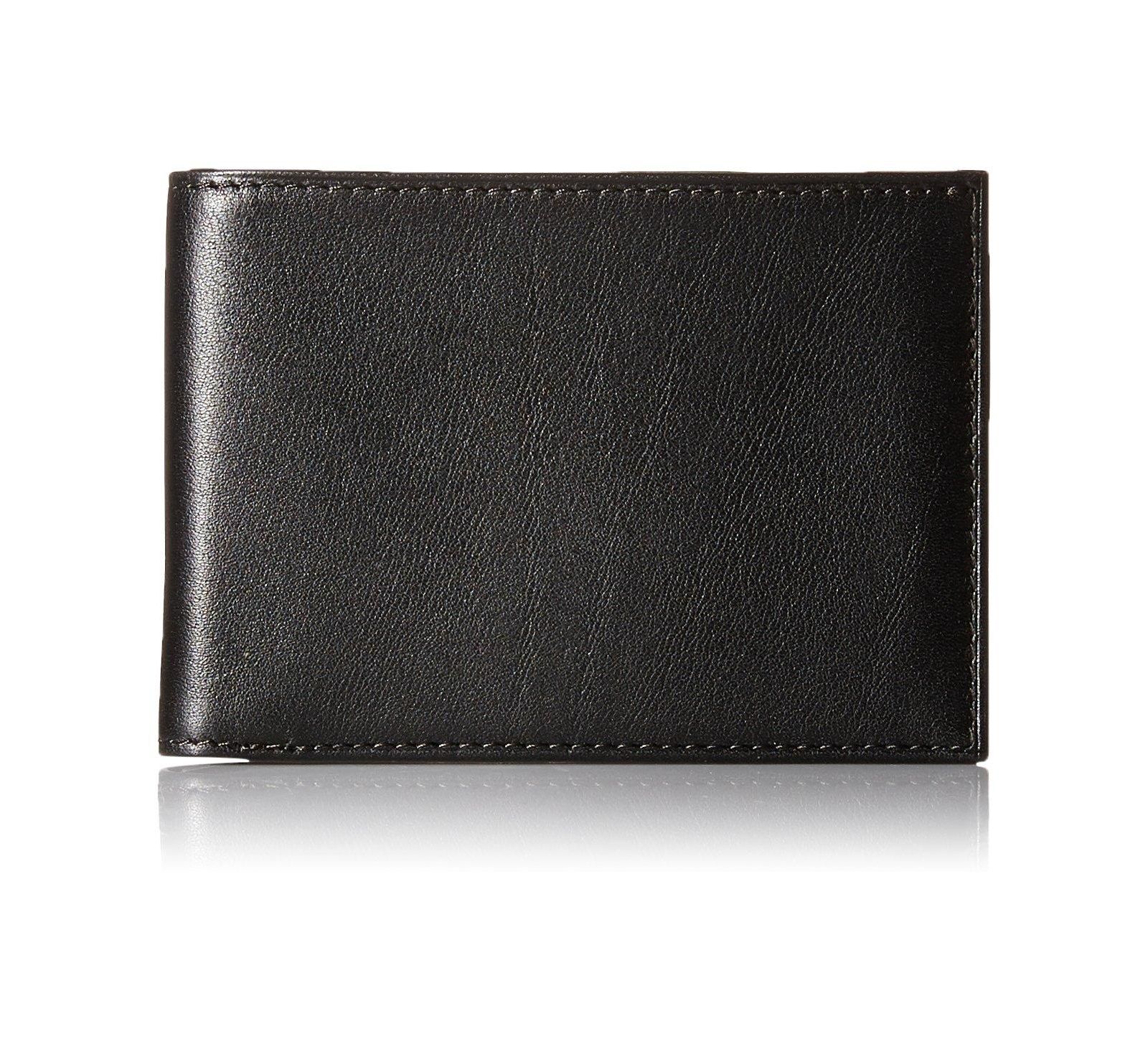 Bosca Men's Nappa Vitello Small Bifold Wallet RFID