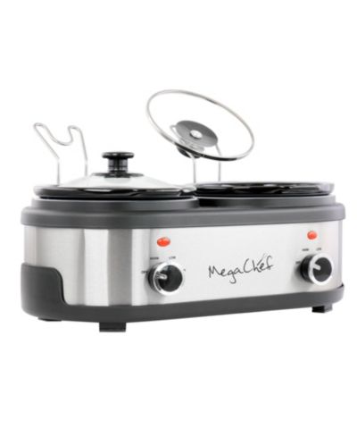 Медленноварка Megachef Dual 1.5 Quart Crock Buffet