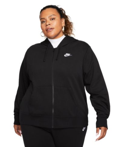 Nike Plus Size Sportswear Club Fleece Full-Zip Hoodie