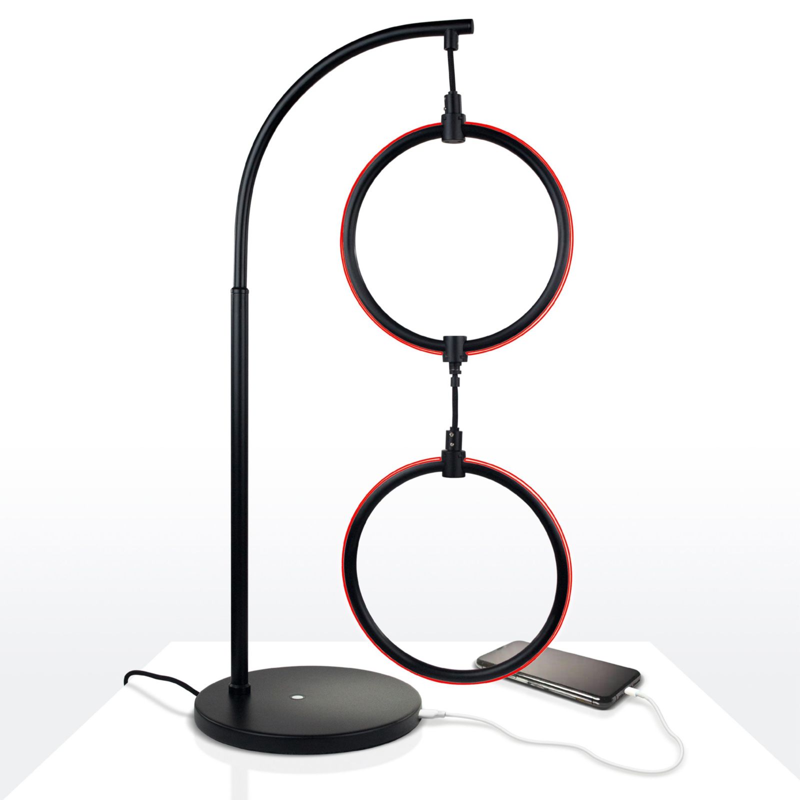 Nova Modern Hoops LED Table Lamp with Color Changing Function (24")