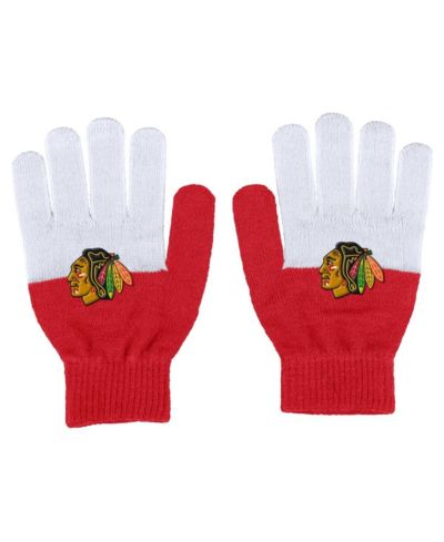 Женские перчатки WEAR by Erin Andrews Chicago Blackhawks с цветовым блоком