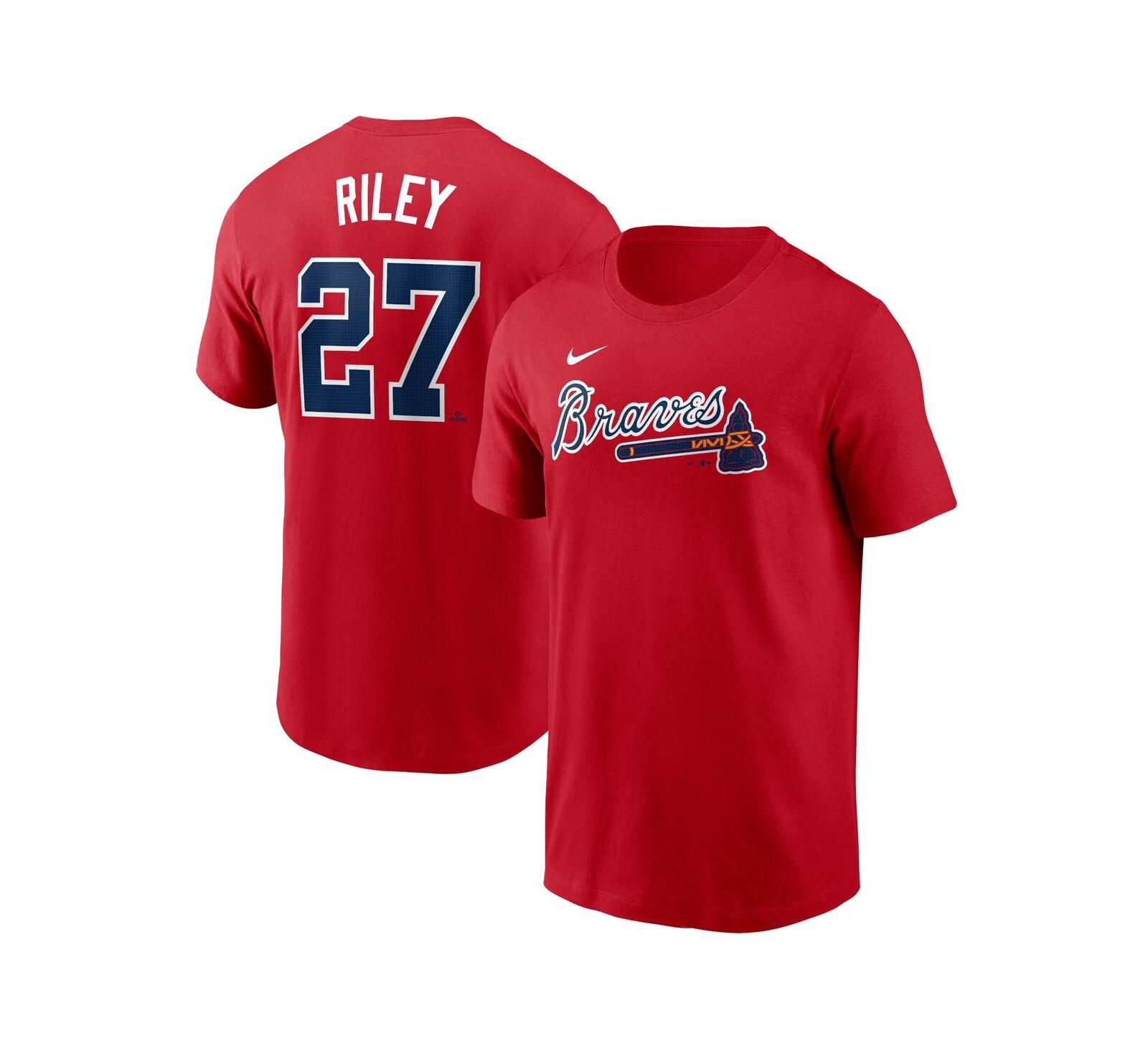 Мужская футболка Nike Austin Riley Red Atlanta Braves Fuse