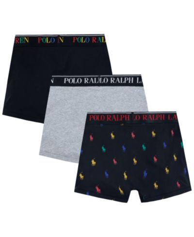 Polo Ralph Lauren Boys' 8-20 Cotton Stretch Boxer Briefs, 3-Pack