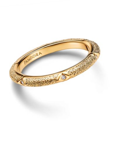Кольцо Pandora Texture Clear Cubic Zirconia Stones