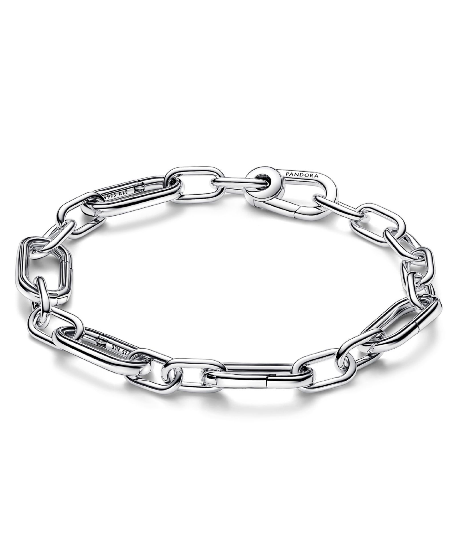 Pandora in Sterling Silver Five Openable Link Chain Bracelet