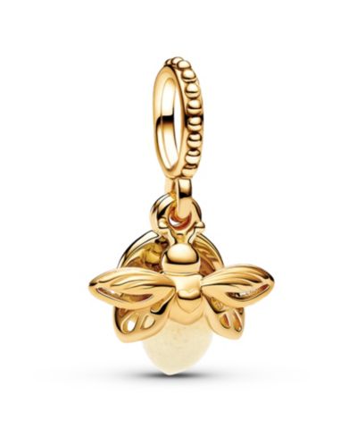 Pandora шарм Firefly Glow-in-the-dark, позолоченное золото 14K