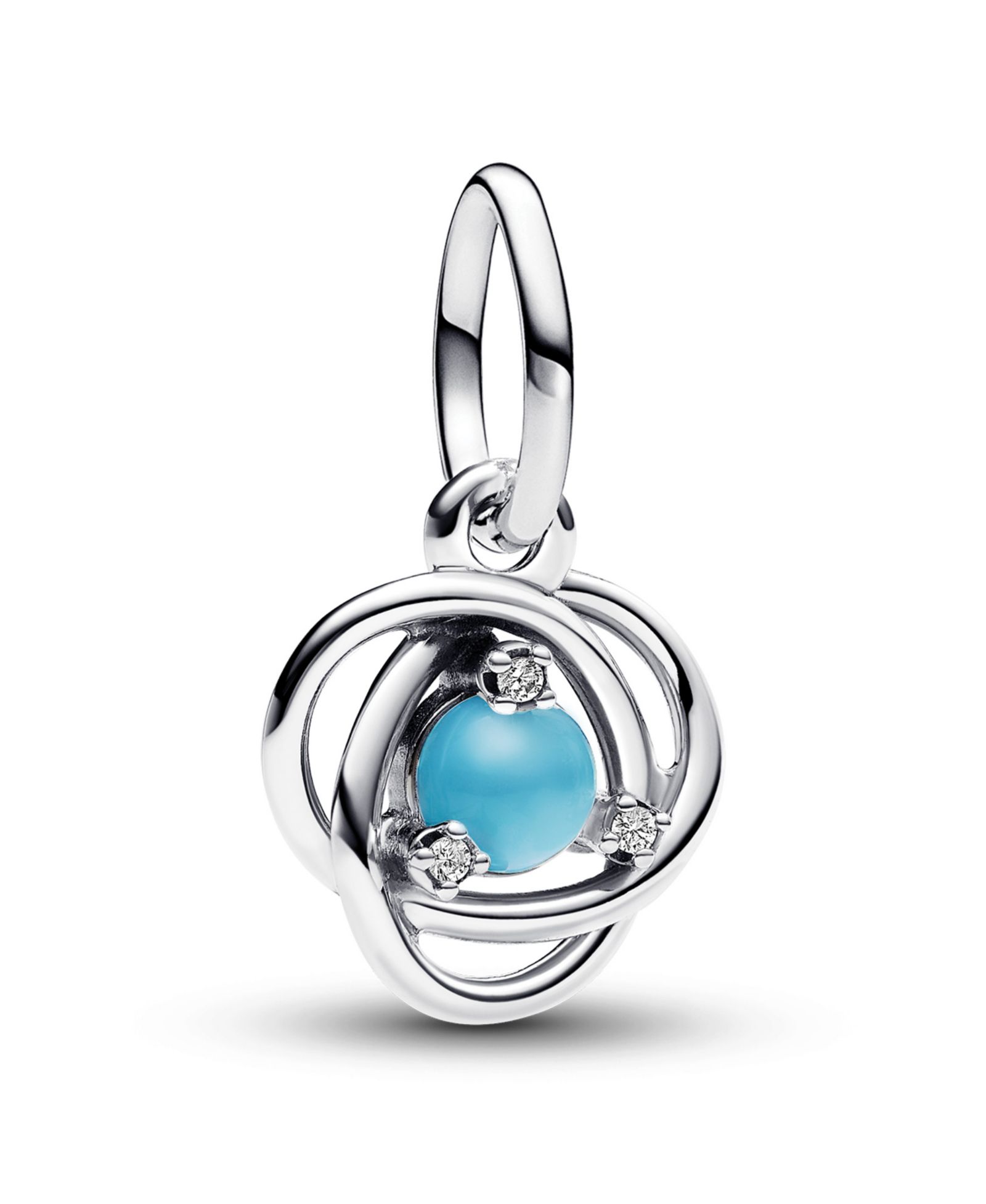 Подвеска Pandora Sterling Silver Birthday Circle Stone Dangle Charm