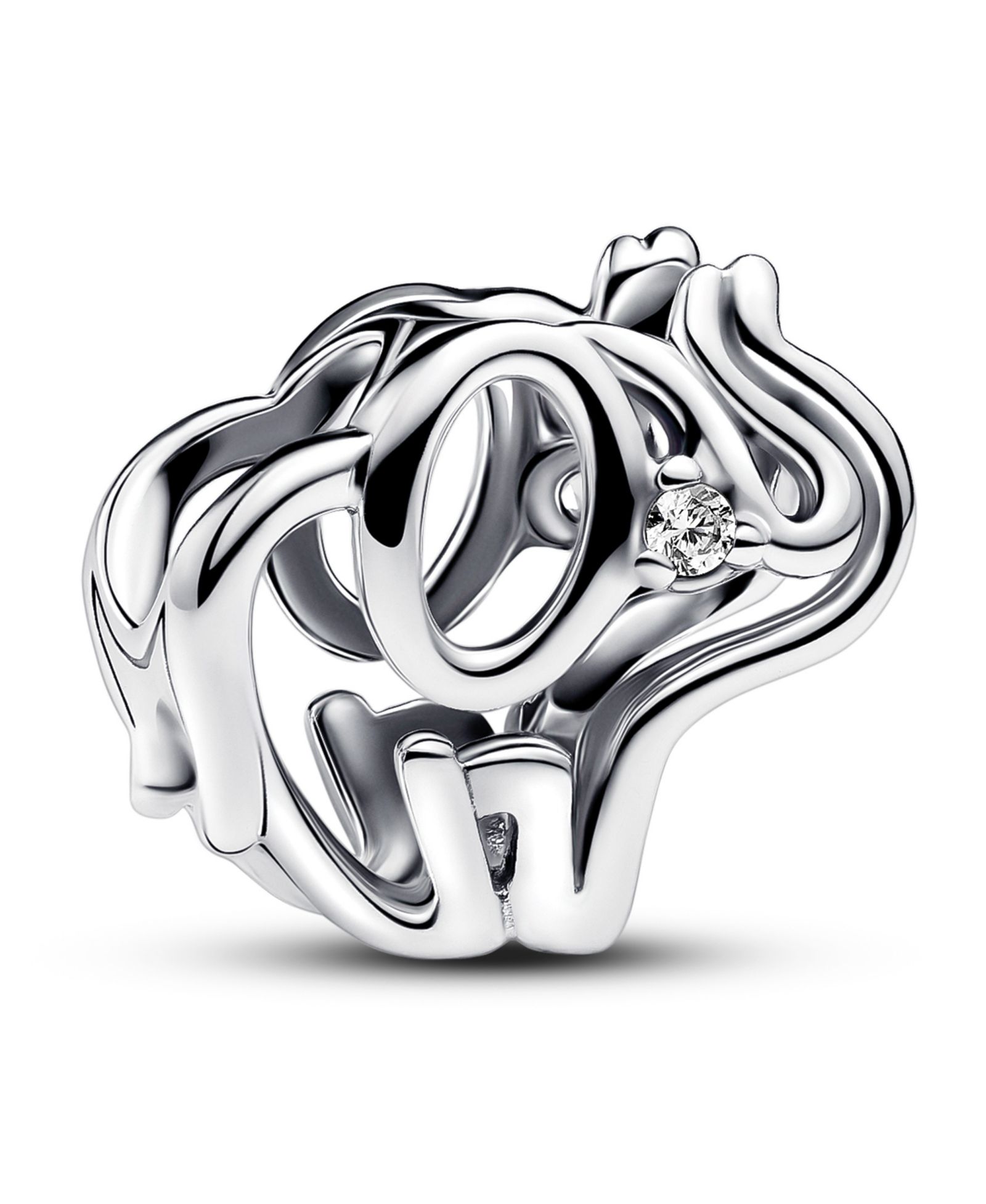 Подвеска-шарм Pandora Sterling Silver Openwork Elephant