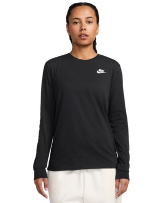 Nike Women's Sportswear Club Cotton Long-Sleeve T-Shirt