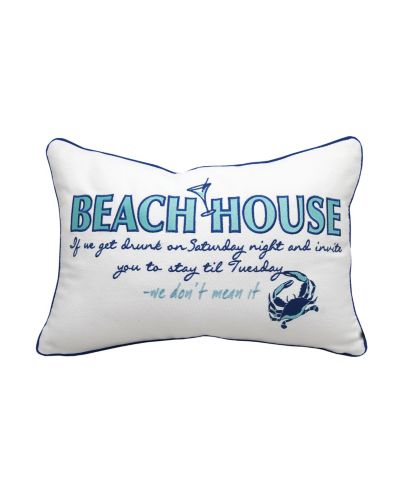 Декоративная поясничная подушка Beach House Inspiration Indoor Cotton
