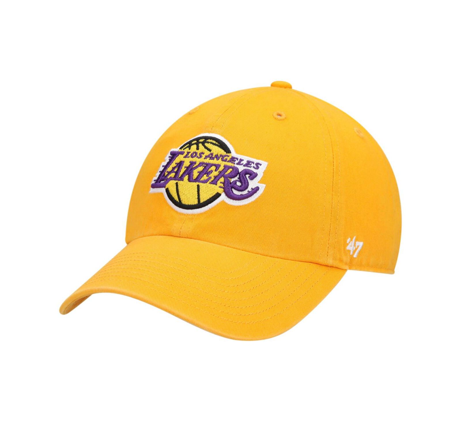 Мужская кепка '47 Brand Clean Up с регулируемым размером, цвет Gold, Los Angeles Lakers