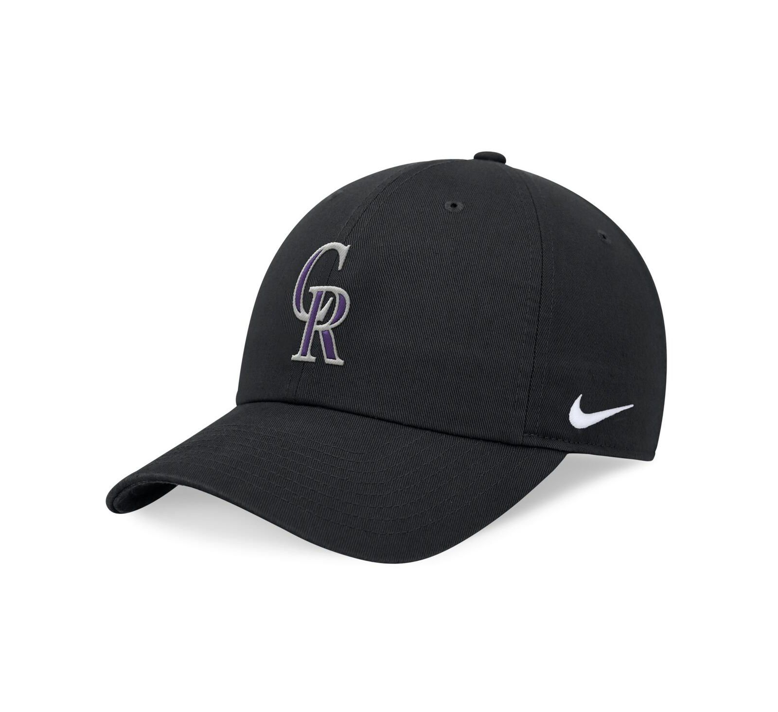 Men's Nike Black Colorado Rockies Evergreen Club Adjustable Hat