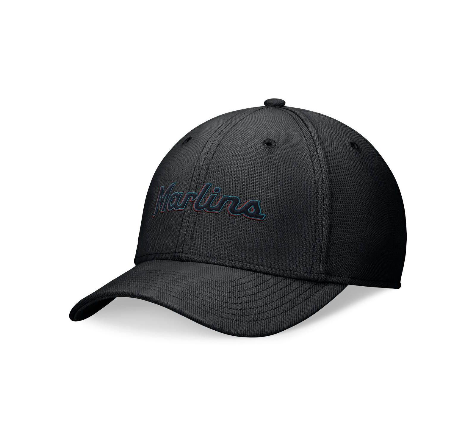 Мужская кепка Nike Black Miami Marlins Performance Flex