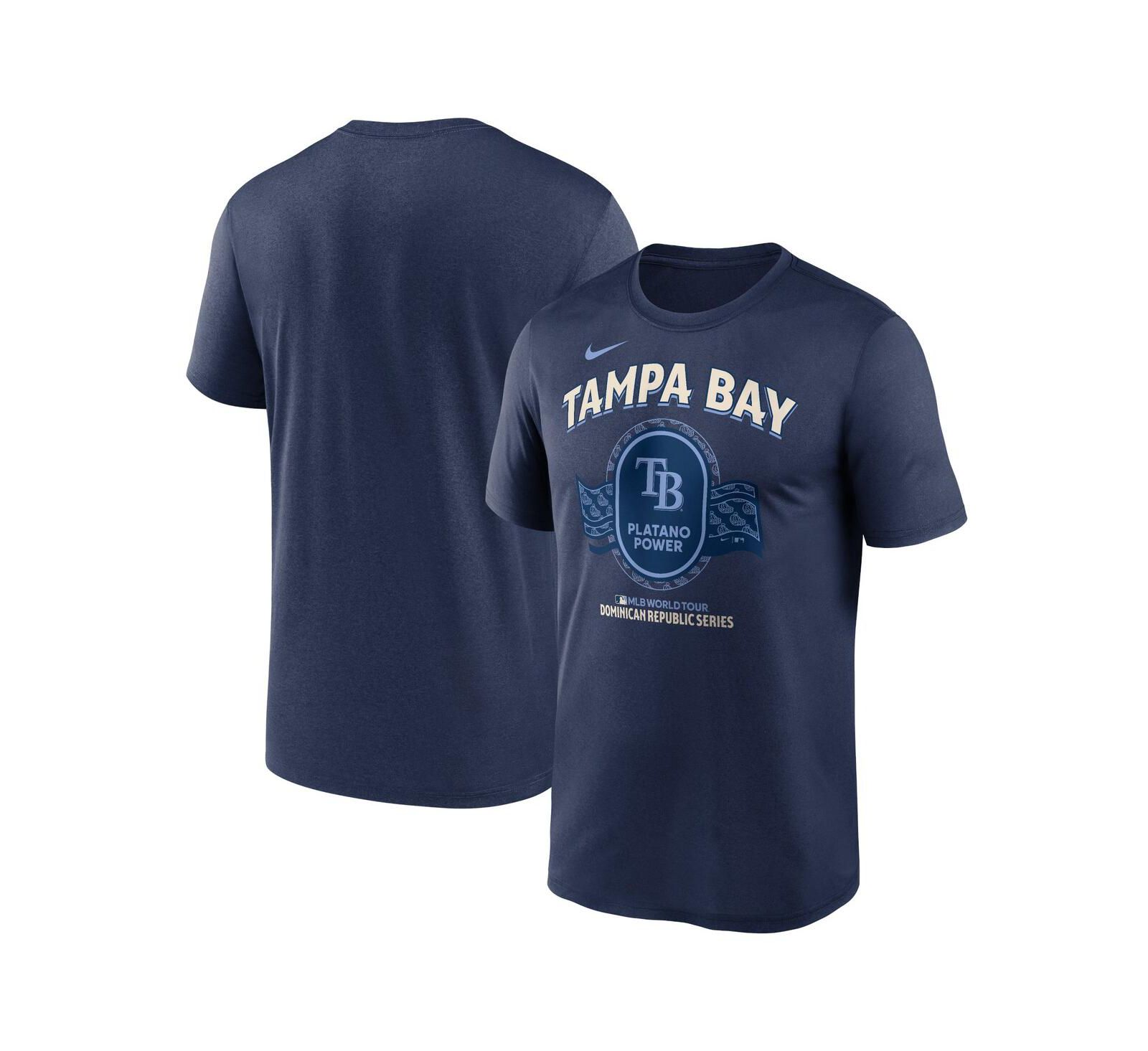 Футболка Nike Men's Navy Tampa Bay Rays Dominican Republic Series Legend