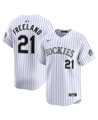 Nike Мужская джерси Kyle Freeland White Colorado Rockies Home Limited Player
