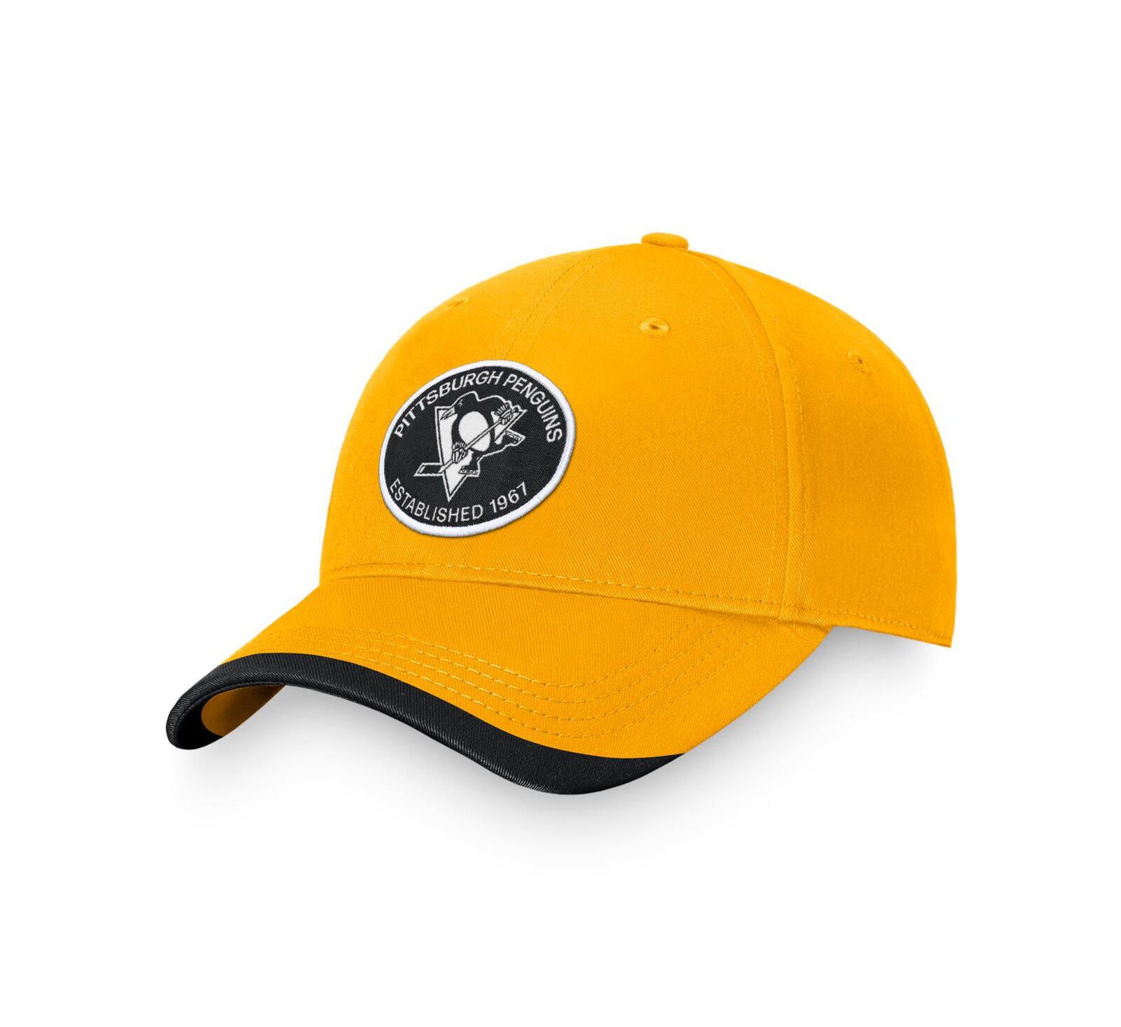 Мужская кепка Fanatics Gold Pittsburgh Penguins Fundamental Adjustable