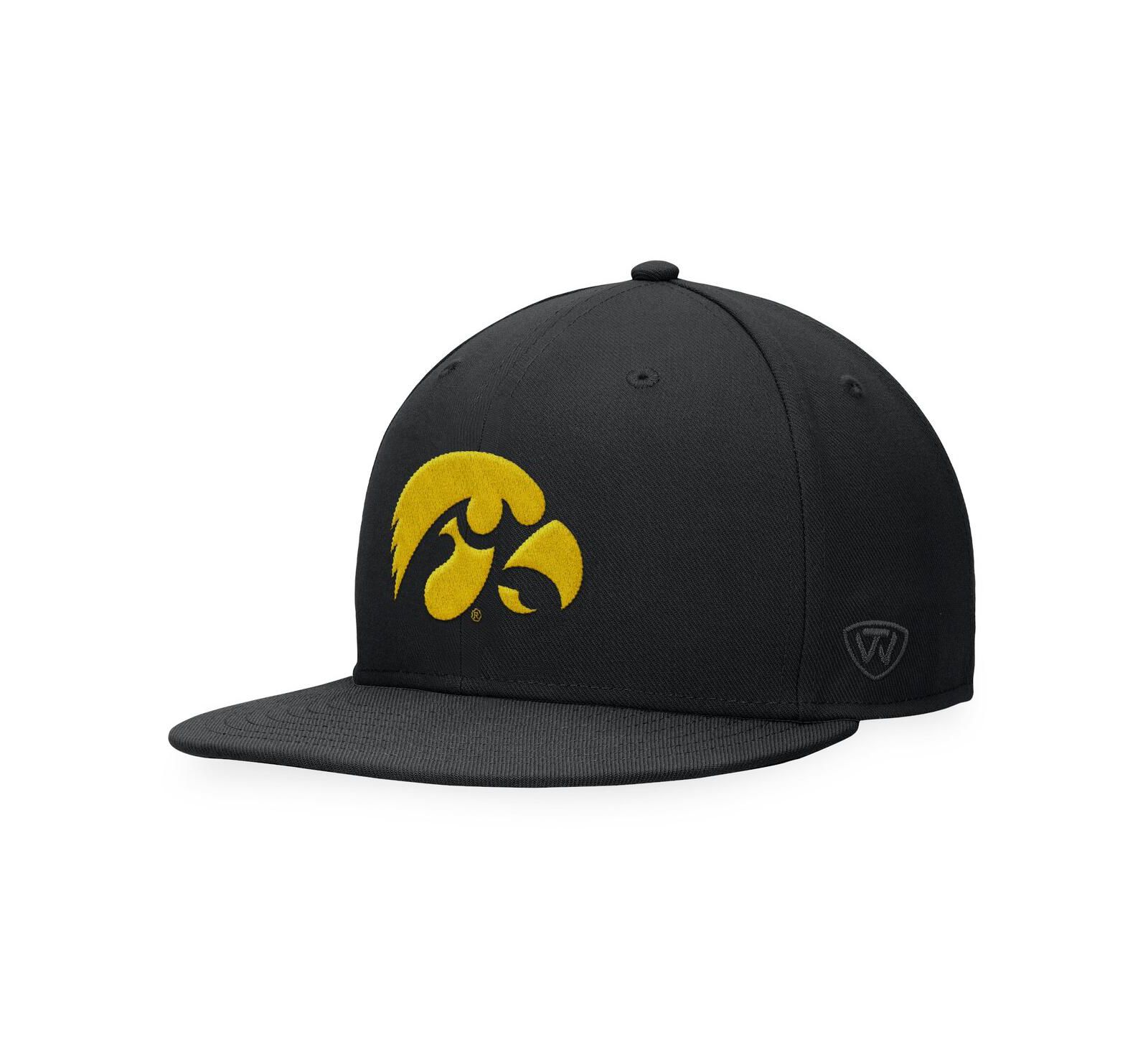 Мужская кепка Top of the World Iowa Hawkeyes Fitted, черная
