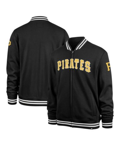 Мужская ветровка '47 Brand Black Pittsburgh Pirates Wax Pack Pro Camden Full-Zip Track Jacket