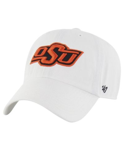 Мужская винтажная кепка '47 Brand White Distressed Oklahoma State Cowboys регулируемая
