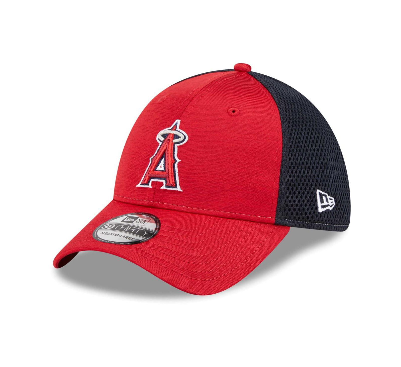 Мужская кепка New Era Red Los Angeles Angels Neo 39THIRTY Flex