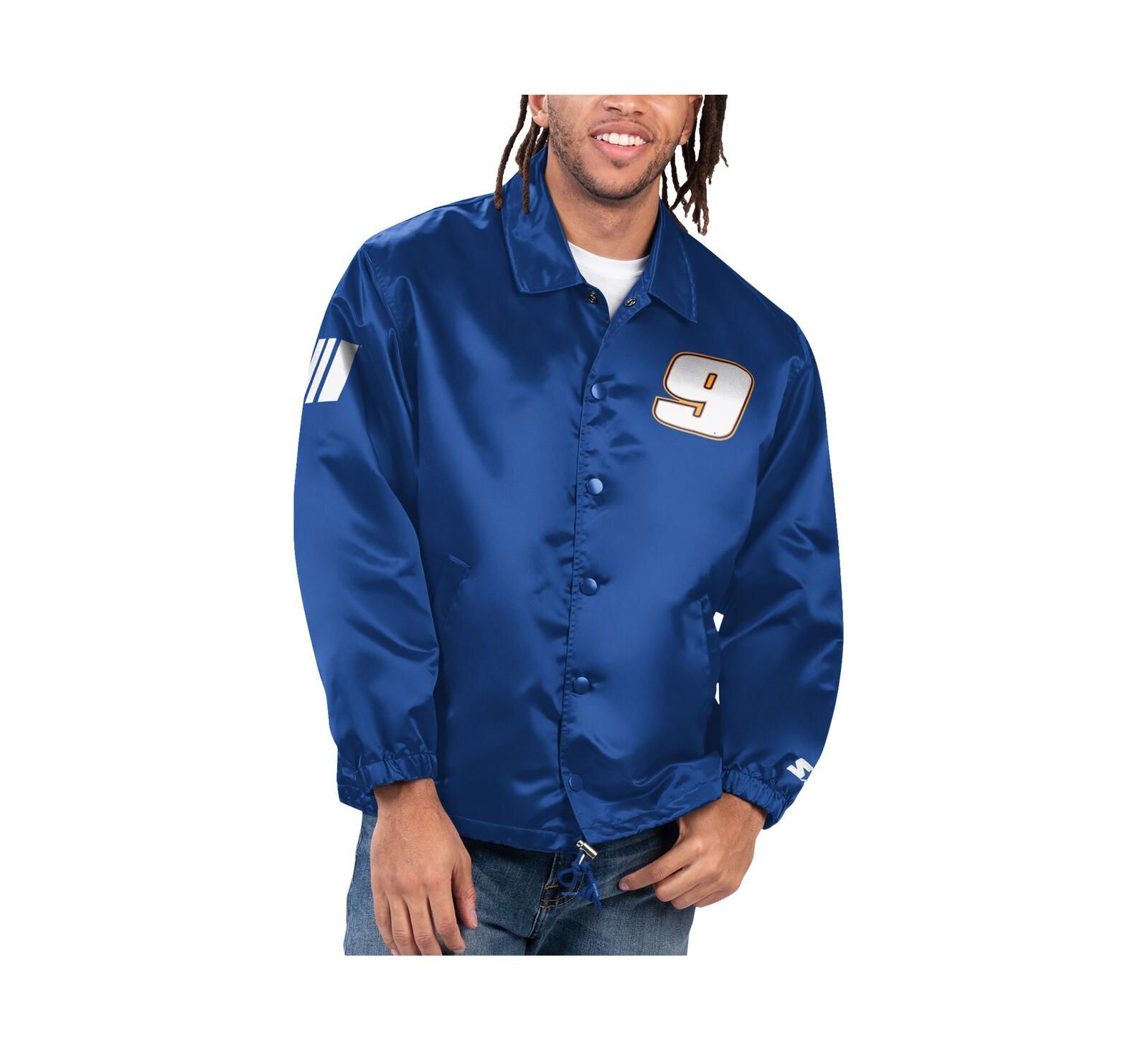 Куртка Starter Men's Royal Chase Elliott Option Route Full-Snap Coaches Jacket