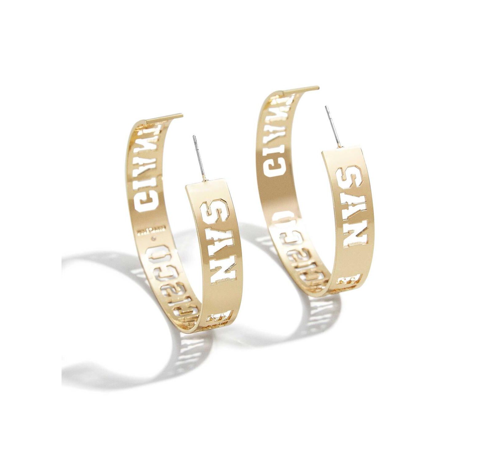 Женские серьги-кольца WEAR by Erin Andrews x Baublebar San Francisco Giants Large Cutout