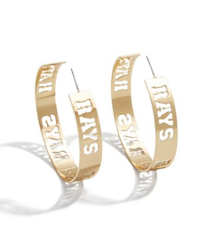 Женские серьги-кольца WEAR by Erin Andrews x Baublebar Tampa Bay Rays
