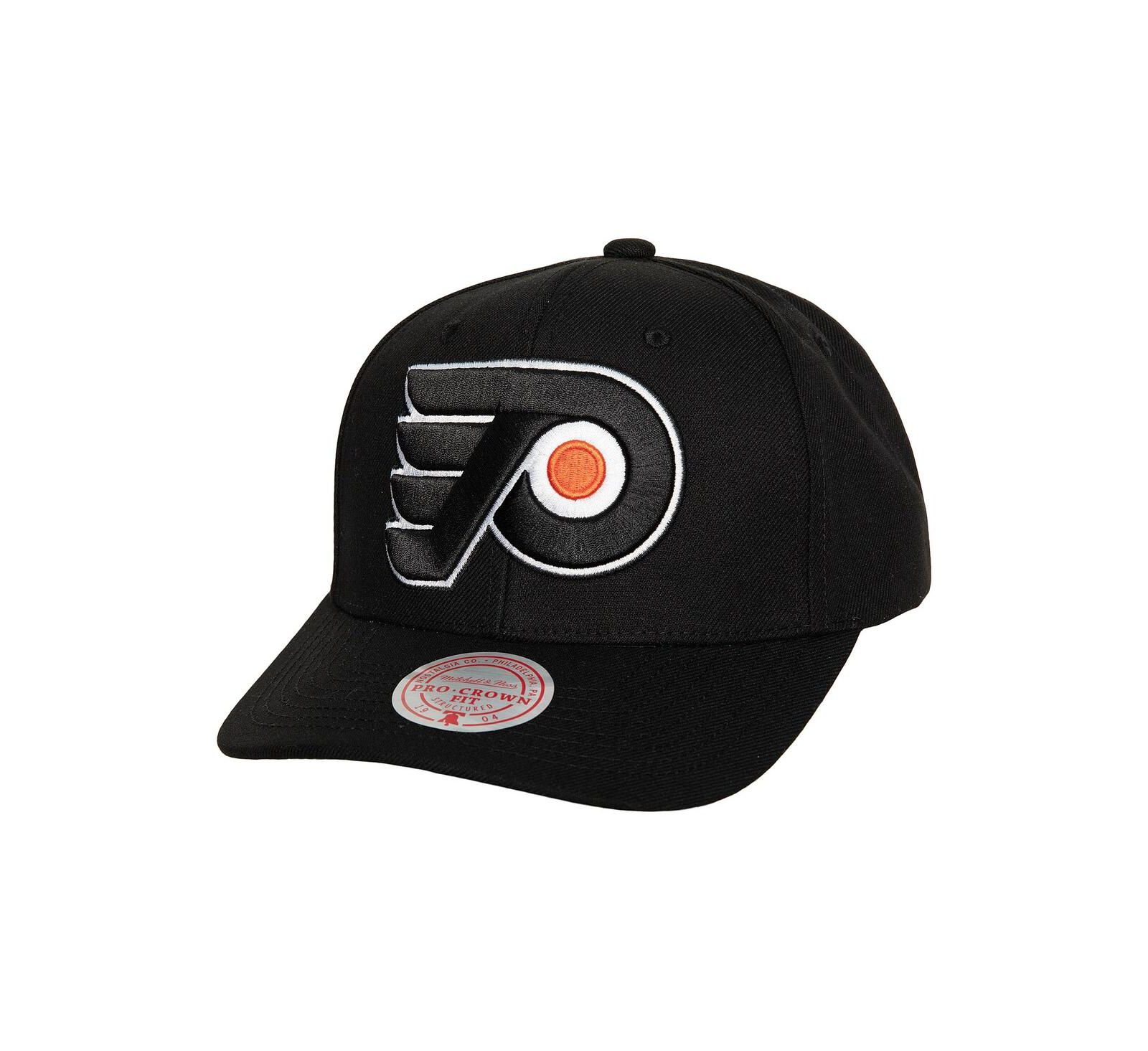 Мужская кепка Mitchell & Ness Black Philadelphia Flyers Team Ground Pro