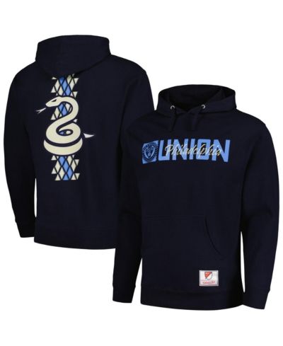 Мужское худи Mitchell & Ness Navy Philadelphia Union 2024 Jersey Hook Snake