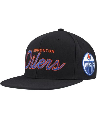 Мужская кепка Mitchell & Ness Edmonton Oilers Core Team Script 2.0 Snapback, черная