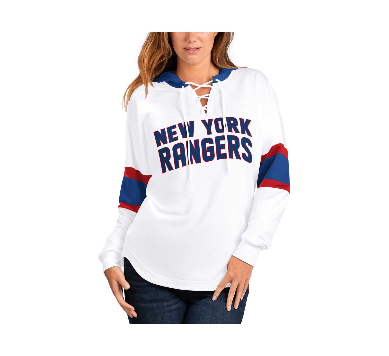 Женская футболка G-III 4Her by Carl Banks New York Rangers Goal Zone с длинным рукавом