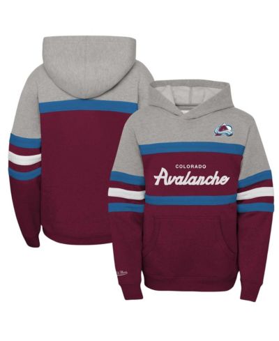 Худи Mitchell & Ness Burgundy Colorado Avalanche, pullover, для мальчиков