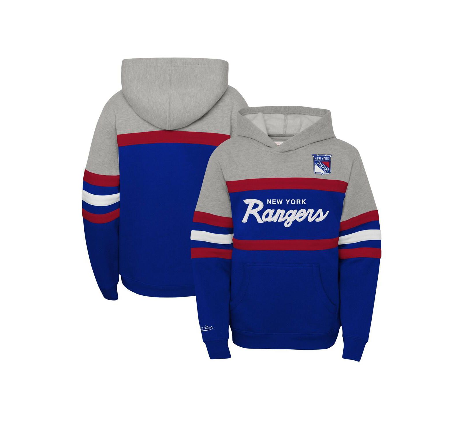 Детский худи Mitchell & Ness Blue New York Rangers Head Coach