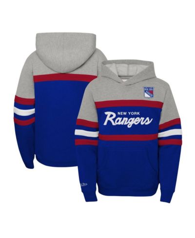 Детский худи Mitchell & Ness Blue New York Rangers Head Coach