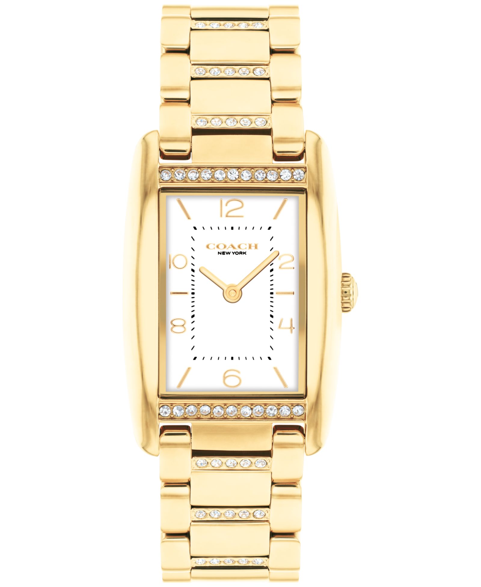 COACH Women's Reese Gold-Tone Stainless Steel Crystal Watch 24mm