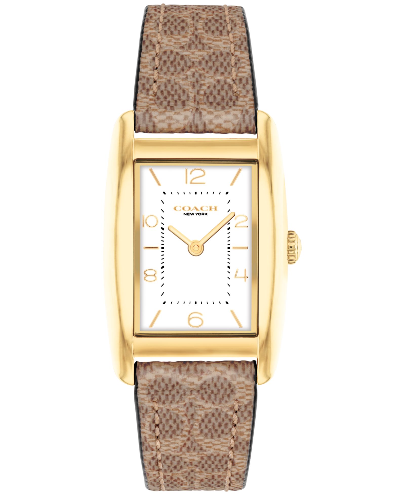 COACH Женский Reese Tan Signature C Canvas Watch 24mm