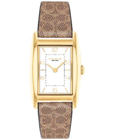 COACH Женский Reese Tan Signature C Canvas Watch 24mm