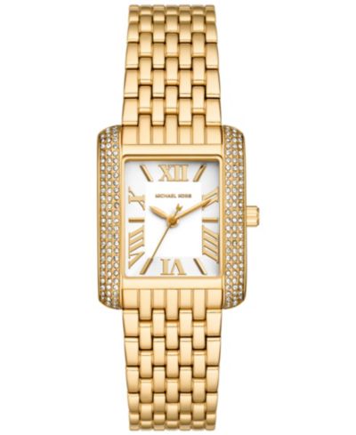 Michael Kors Женские часы Emery Three-Hand Gold-Tone Stainless Steel 27mm x 33mm