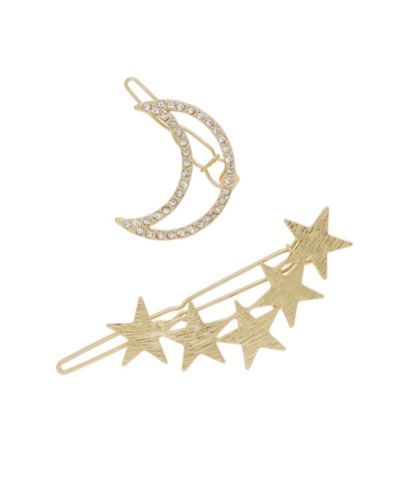 Набор заколок для волос ETTIKA Stars and Moon, 2 шт.