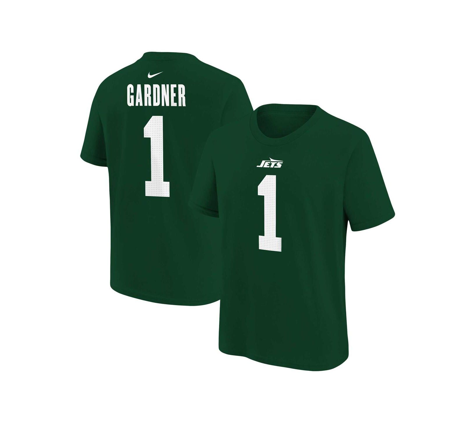 Nike Футболка Nike Ahmad Sauce Gardner Green New York Jets для мальчиков и девочек
