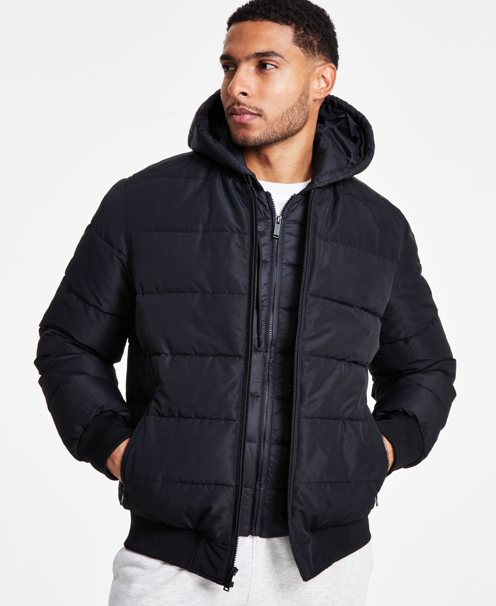 Michael Kors Мужской Hooded Puffer Bomber Jacket