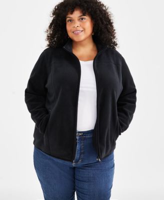 Женская куртка Style & Co Plus Size Polar Fleece Zip-Front